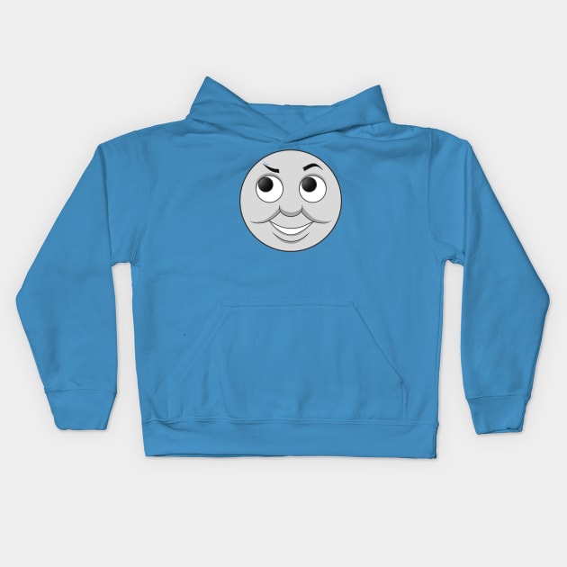 Thomas Cheeky Face Kids Hoodie by corzamoon